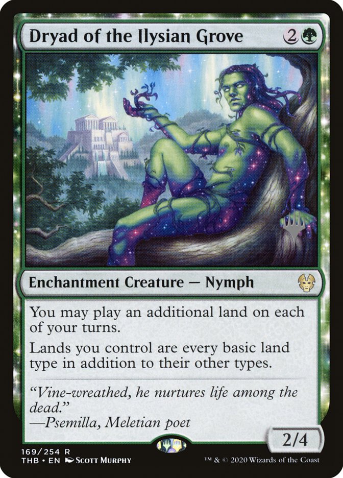 Dryad of the Ilysian Grove (Promo Pack) [Theros Beyond Death Promos] | North Valley Games