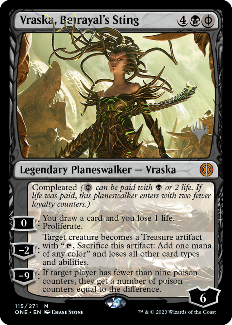 Vraska, Betrayal's Sting (Promo Pack) [Phyrexia: All Will Be One Promos] | North Valley Games