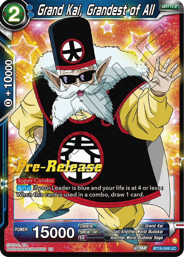 Grand Kai, Grandest of All (BT18-049) [Dawn of the Z-Legends Prerelease Promos] | North Valley Games
