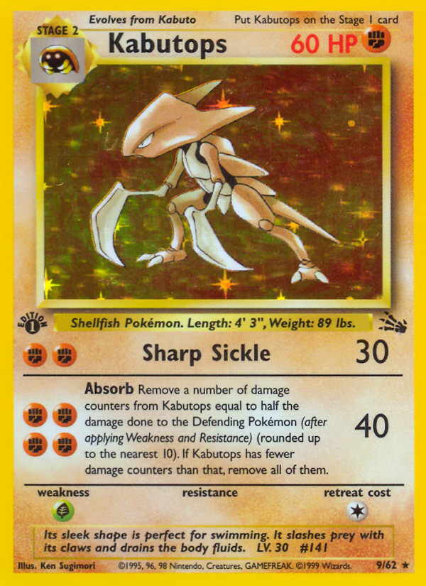Kabutops (9/62) [Fossil 1st Edition] | North Valley Games