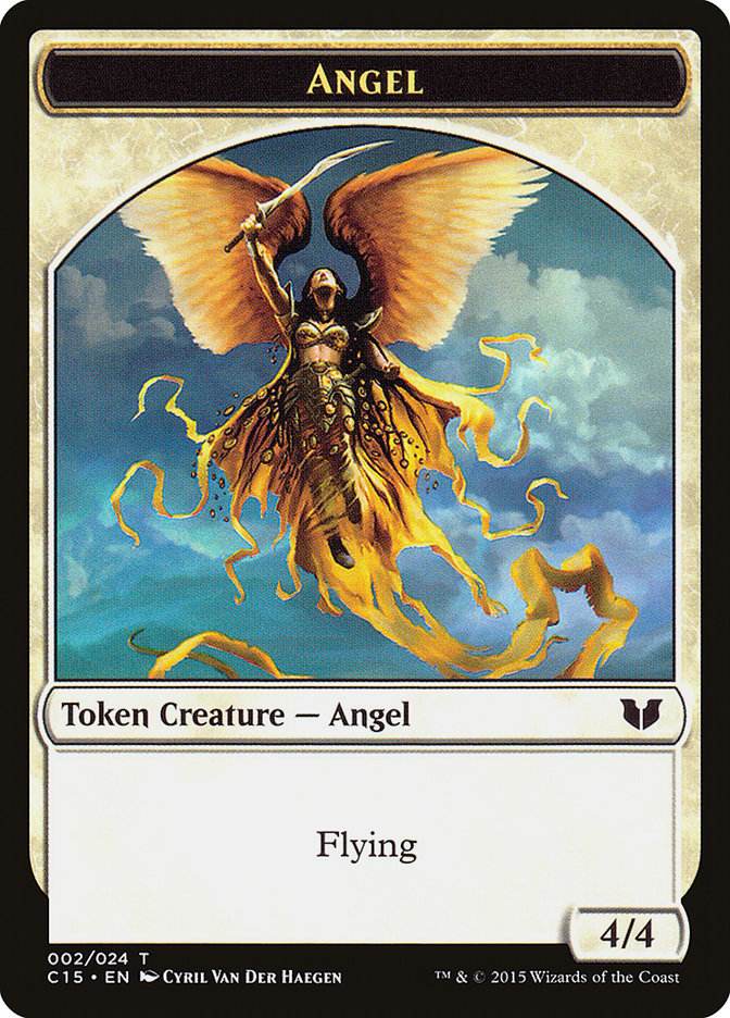 Angel // Knight (005) Double-Sided Token [Commander 2015 Tokens] | North Valley Games
