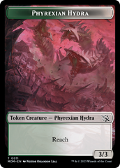 Monk // Phyrexian Hydra (11) Double-Sided Token [March of the Machine Tokens] | North Valley Games