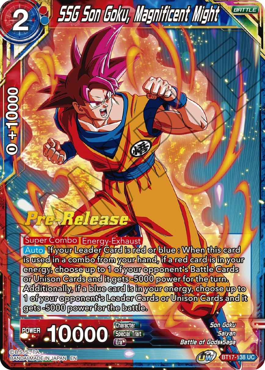 SSG Son Goku, Magnificent Might (BT17-138) [Ultimate Squad Prerelease Promos] | North Valley Games