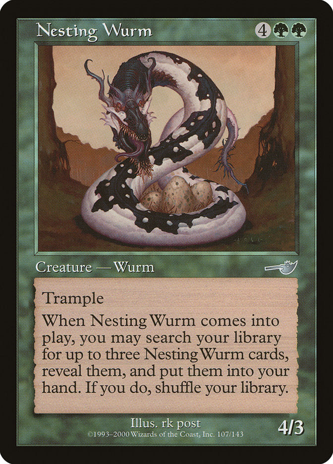 Nesting Wurm [Nemesis] | North Valley Games