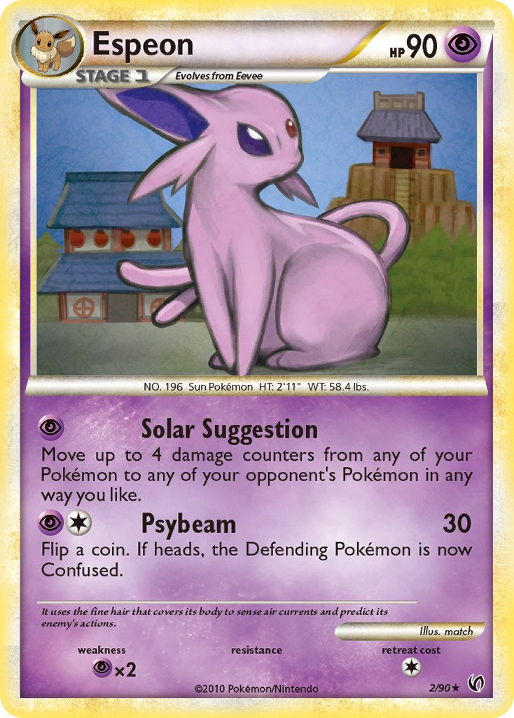 Espeon (2/90) (Theme Deck Exclusive) [HeartGold & SoulSilver: Undaunted] | North Valley Games