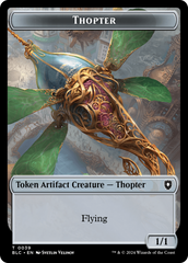 Goblin // Thopter Double-Sided Token [Bloomburrow Commander Tokens] | North Valley Games