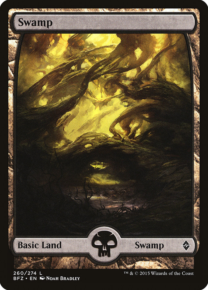 Swamp (260) (Full Art) [Battle for Zendikar] | North Valley Games