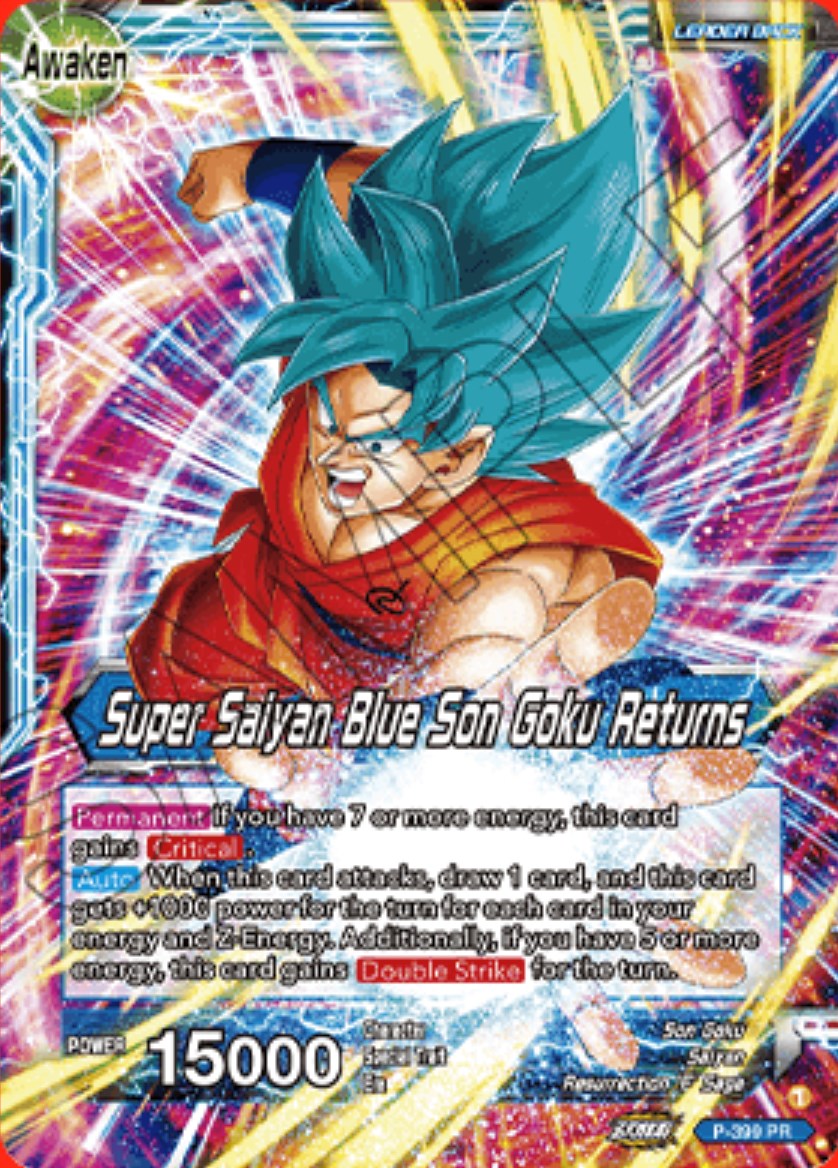 Son Goku // Super Saiyan Blue Son Goku Returns (P-399) [Promotion Cards] | North Valley Games