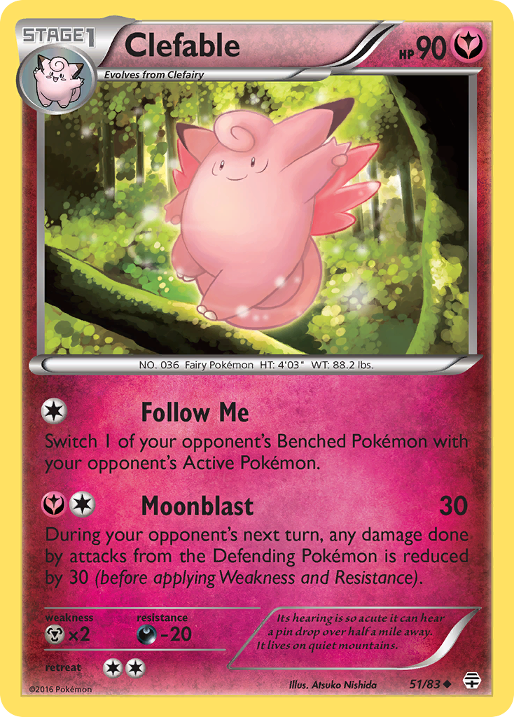 Clefable (51/83) [XY: Generations] | North Valley Games
