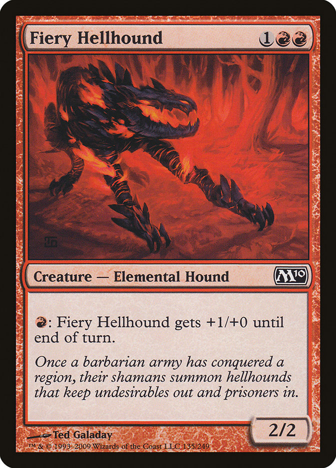 Fiery Hellhound [Magic 2010] | North Valley Games