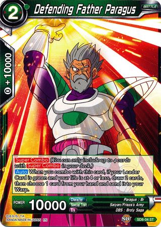 Defending Father Paragus (Starter Deck - Rising Broly) (SD8-04) [Destroyer Kings] | North Valley Games