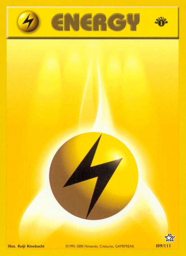 Lightning Energy (109/111) [Neo Genesis 1st Edition] | North Valley Games