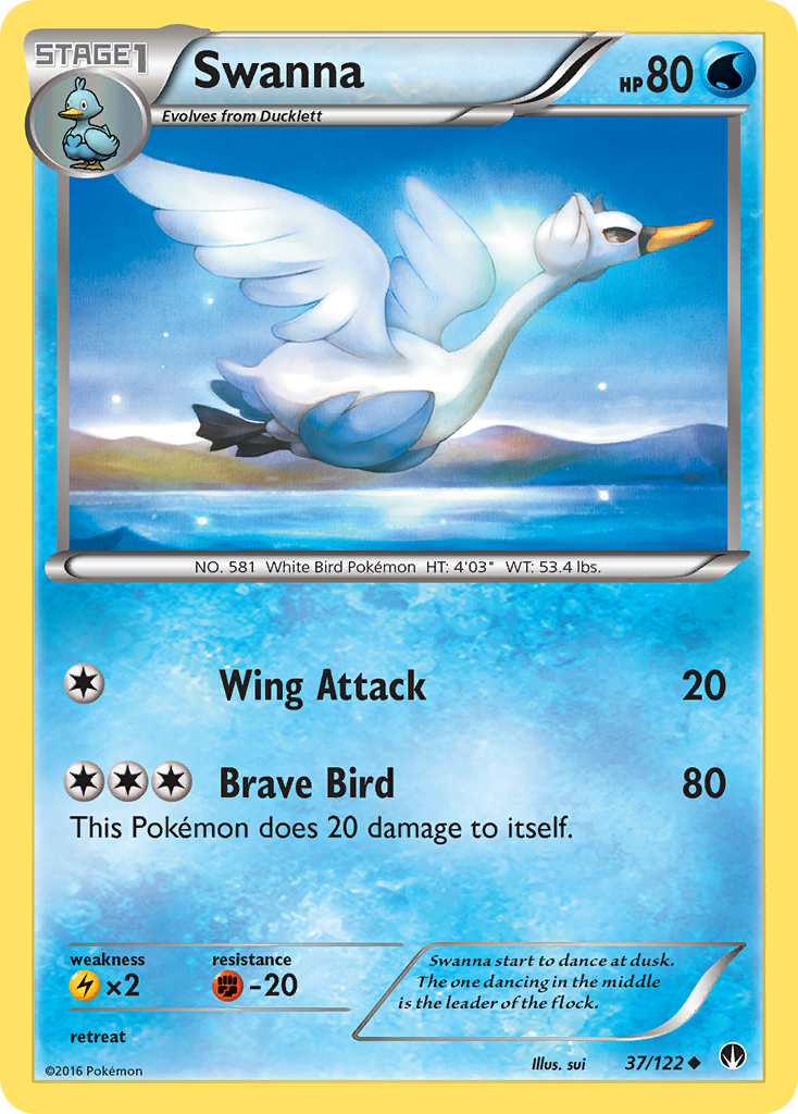 Swanna (37/122) [XY: BREAKpoint] | North Valley Games
