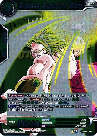 Endless Evolution Broly (Metallic Foil) (Event Pack 2018) (P-033) [Promotion Cards] | North Valley Games