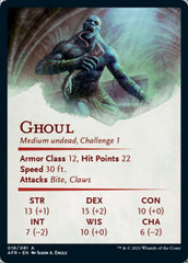 Ghoul Art Card (Gold-Stamped Signature) [Dungeons & Dragons: Adventures in the Forgotten Realms Art Series] | North Valley Games