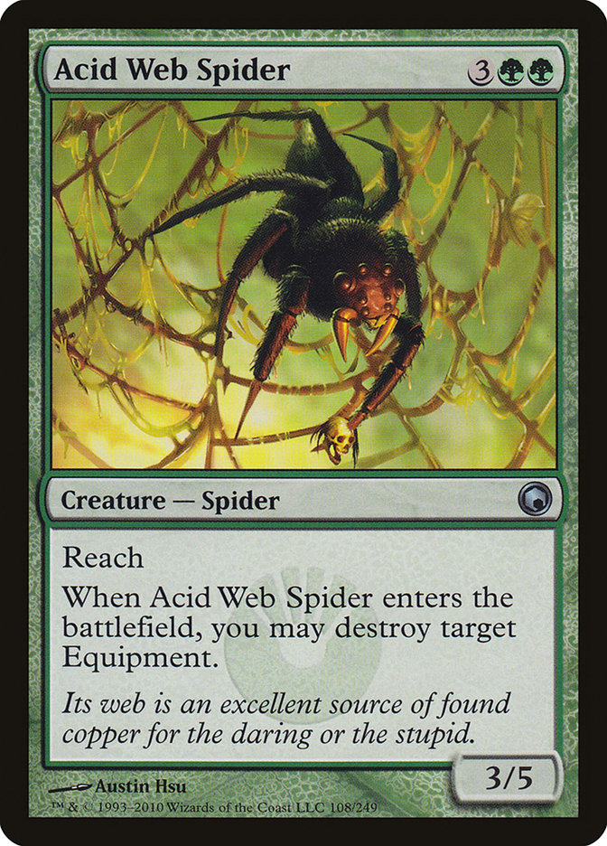Acid Web Spider [Scars of Mirrodin] | North Valley Games