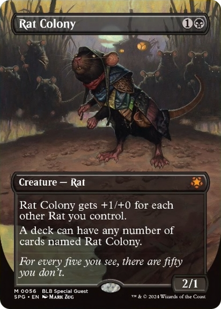 Rat Colony (Borderless) [Bloomburrow Special Guests] | North Valley Games