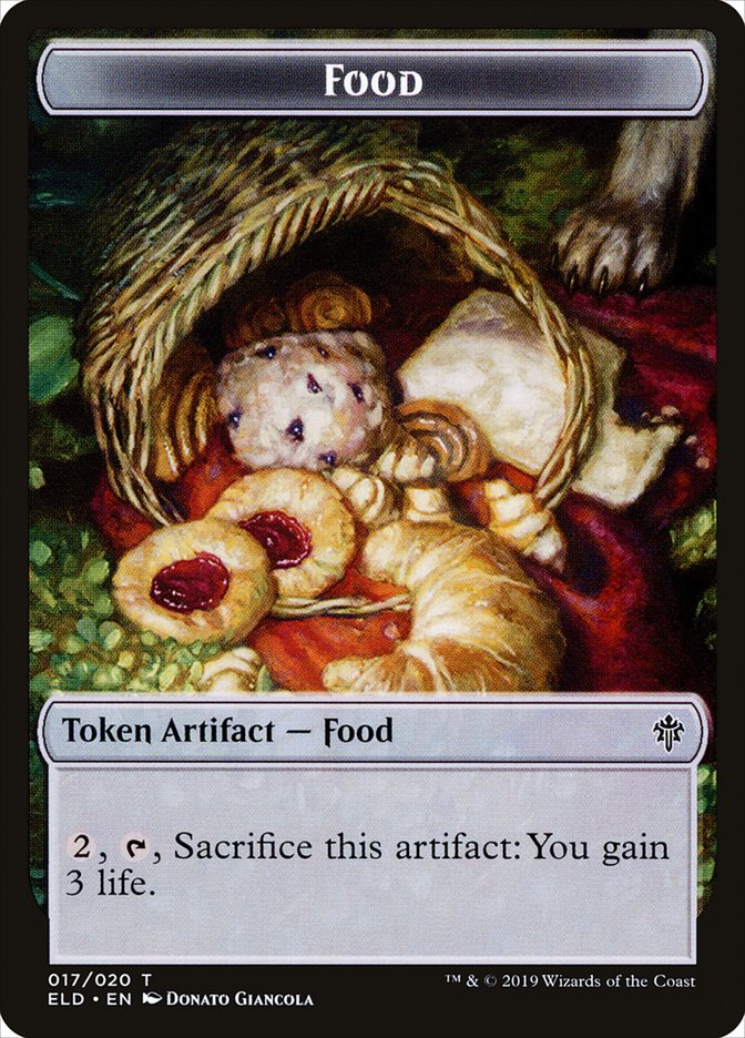 Mouse // Food (17) Double-Sided Token [Throne of Eldraine Tokens] | North Valley Games