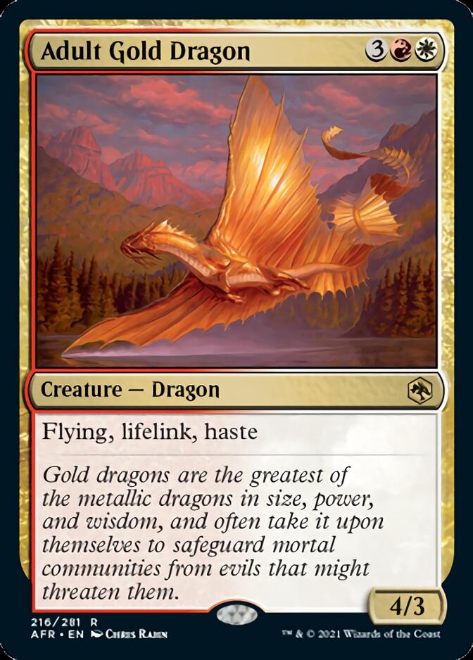 Adult Gold Dragon [Dungeons & Dragons: Adventures in the Forgotten Realms] | North Valley Games