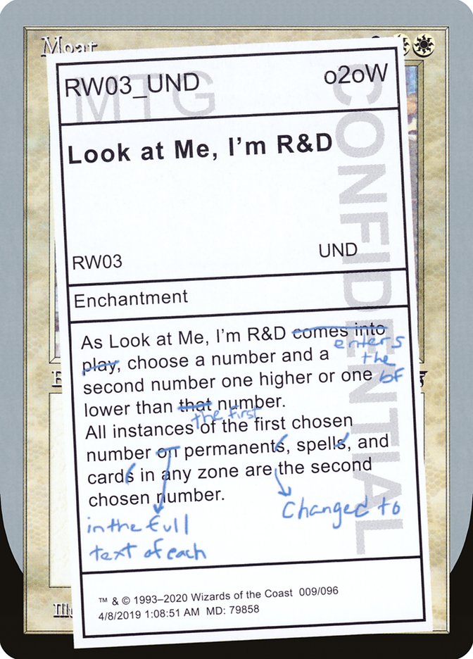 Look at Me, I'm R&D [Unsanctioned] | North Valley Games