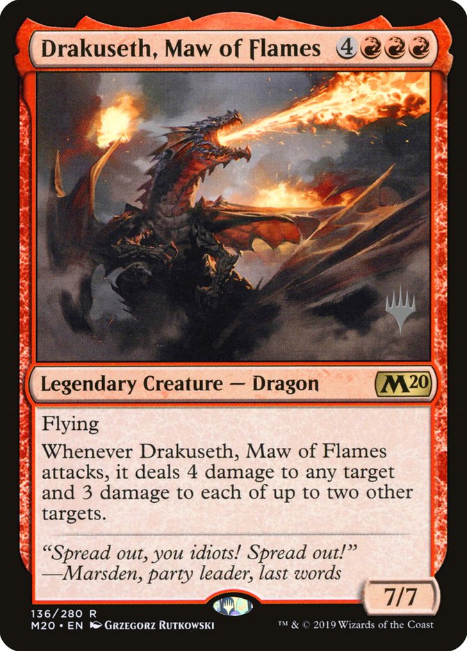 Drakuseth, Maw of Flames (Promo Pack) [Core Set 2020 Promos] | North Valley Games