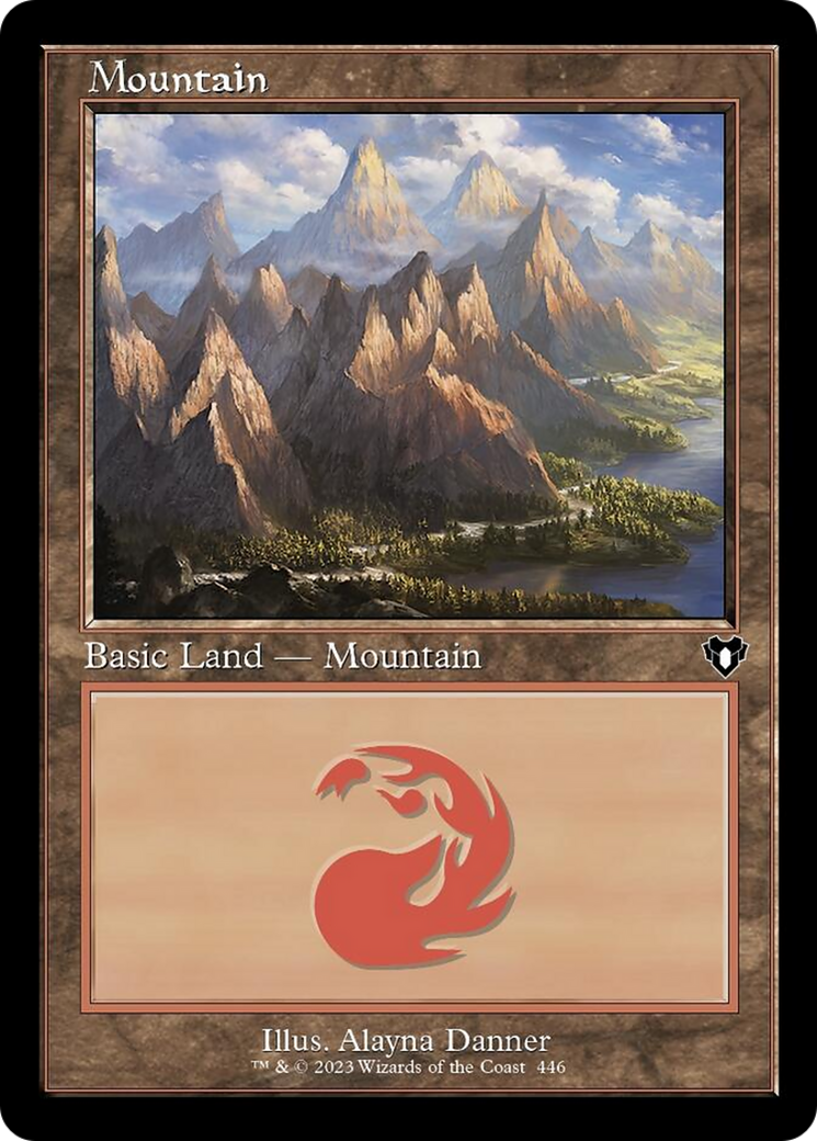 Mountain (446) (Retro) [Commander Masters] | North Valley Games