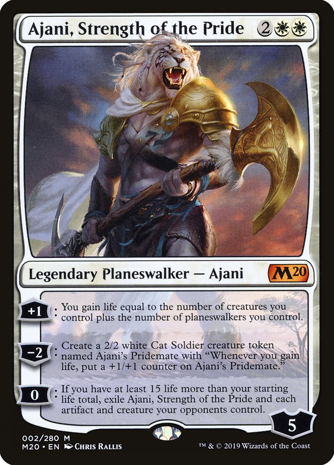 Ajani, Strength of the Pride [Core Set 2020] | North Valley Games