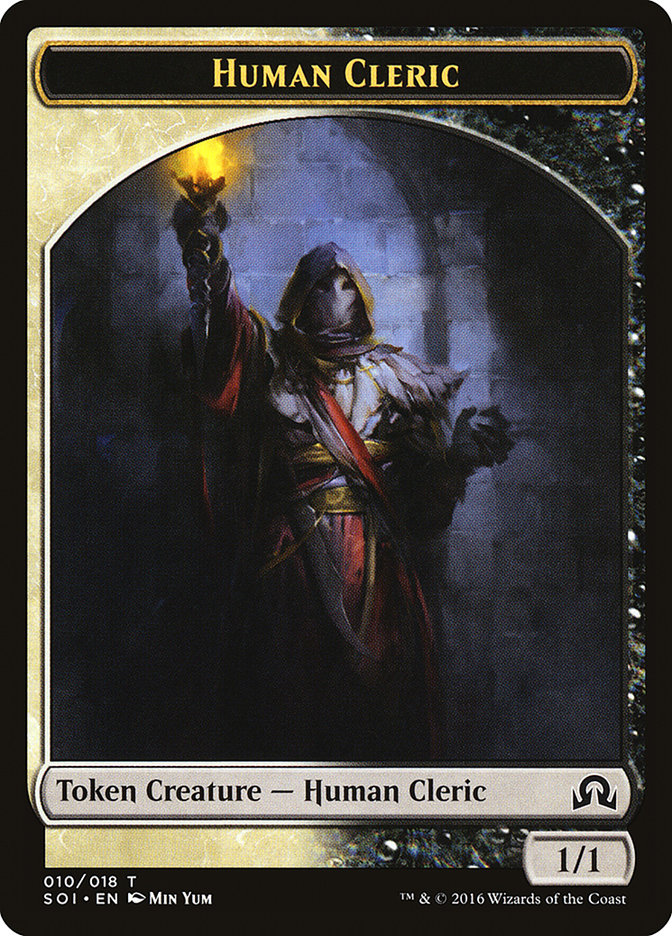 Human Cleric Token [Shadows over Innistrad Tokens] | North Valley Games