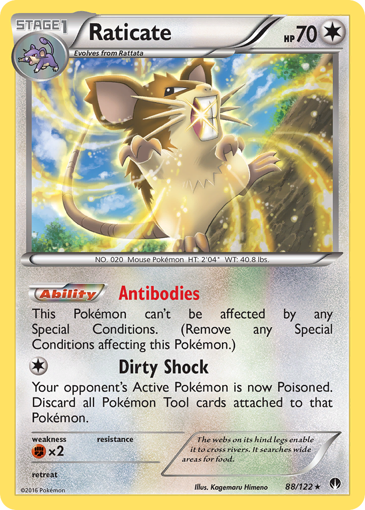 Raticate (88/122) [XY: BREAKpoint] | North Valley Games
