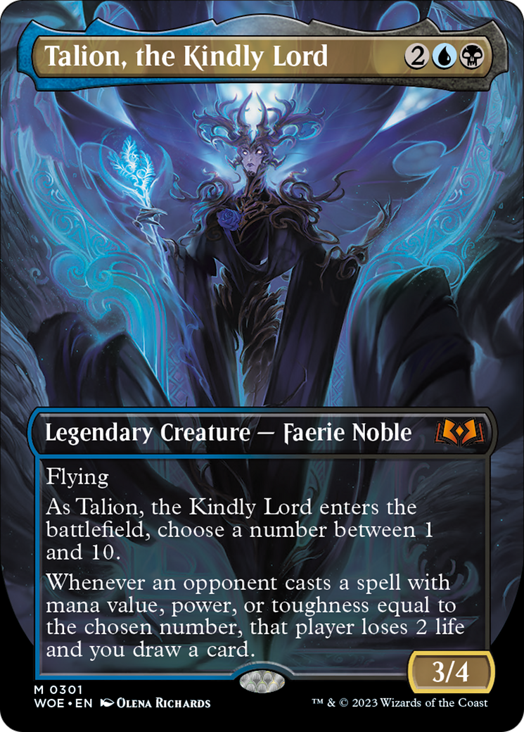 Talion, the Kindly Lord (Borderless Alternate Art) [Wilds of Eldraine] | North Valley Games