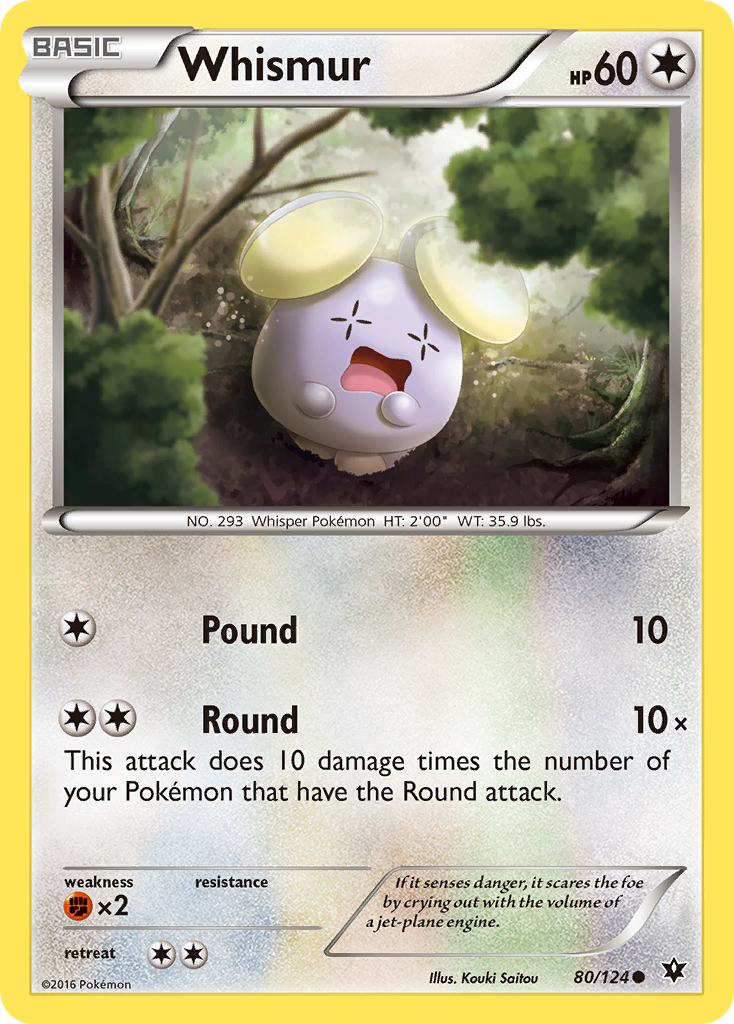 Whismur (80/124) [XY: Fates Collide] | North Valley Games