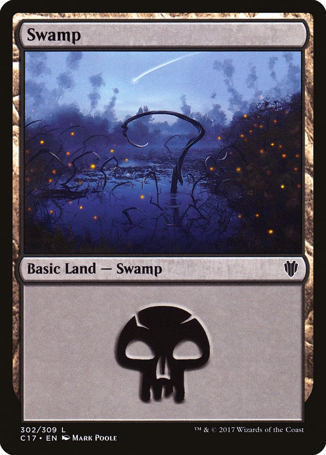 Swamp (302) [Commander 2017] | North Valley Games