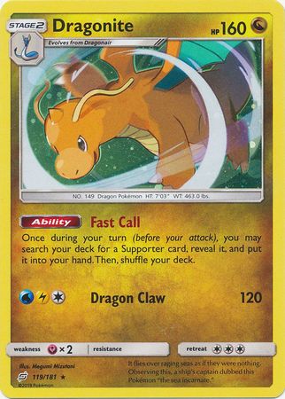 Dragonite (119/181) (Cosmos Holo) [Sun & Moon: Team Up] | North Valley Games