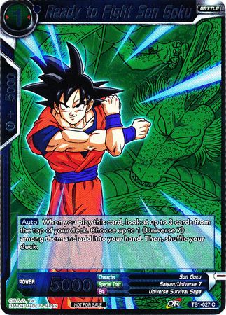 Ready to Fight Son Goku (Event Pack 2 - 2018) (TB1-027) [Promotion Cards] | North Valley Games