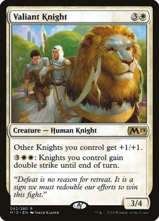 Valiant Knight [Core Set 2019] | North Valley Games