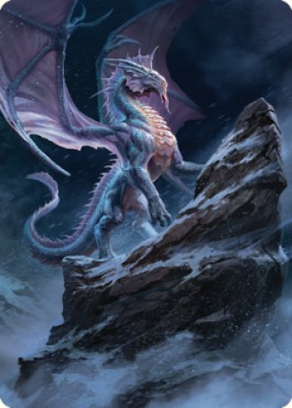 Ancient Silver Dragon Art Card (06) [Commander Legends: Battle for Baldur's Gate Art Series] | North Valley Games