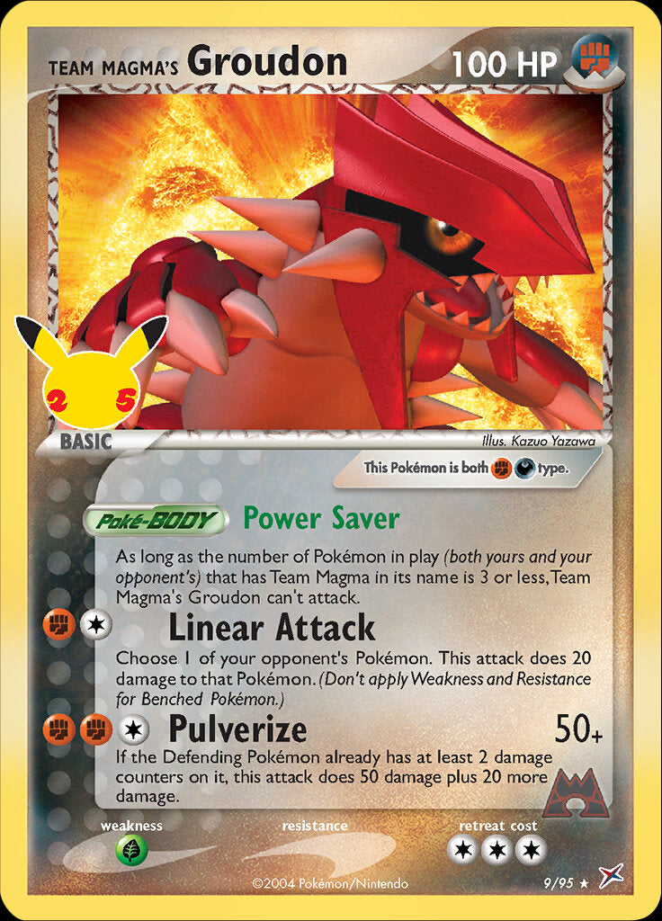 Team Magma's Groudon (9/95) [Celebrations: 25th Anniversary - Classic Collection] | North Valley Games