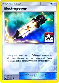 Electropower (172/214) (League Promo) [Sun & Moon: Lost Thunder] | North Valley Games