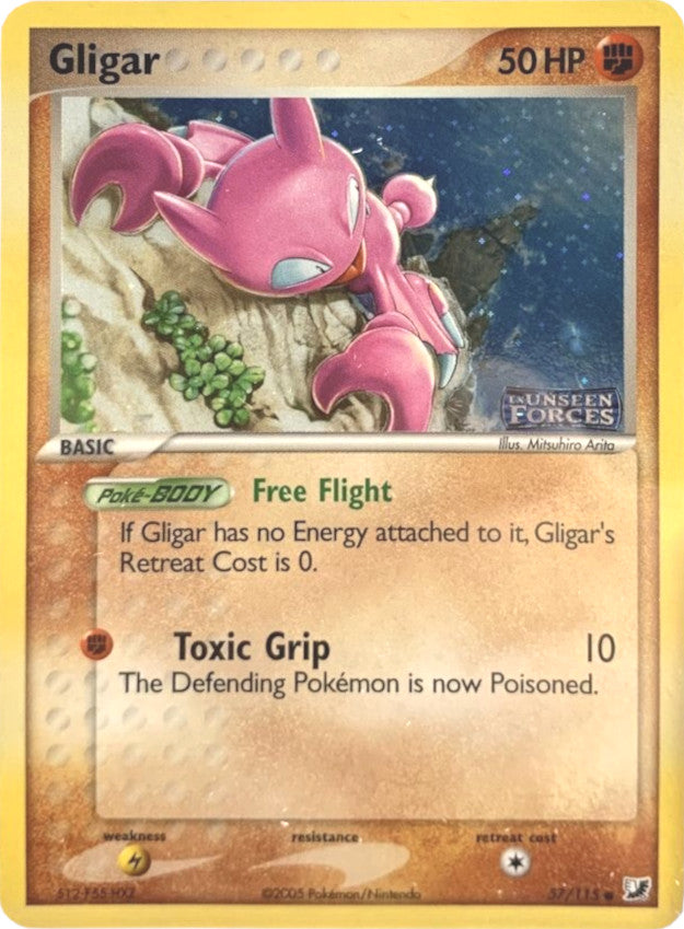 Gligar (57/115) (Stamped) [EX: Unseen Forces] | North Valley Games
