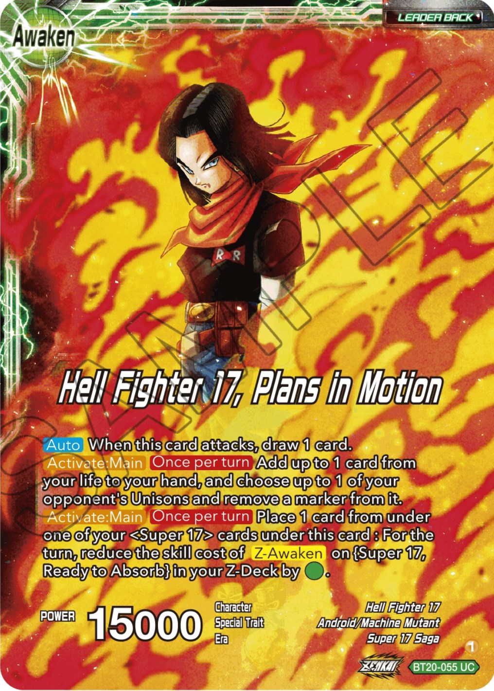 Android 20 & Dr. Myuu // Hell Fighter 17, Plans in Motion (BT20-055) [Power Absorbed] | North Valley Games