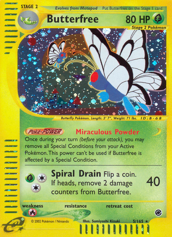Butterfree (5/165) [Expedition: Base Set] | North Valley Games