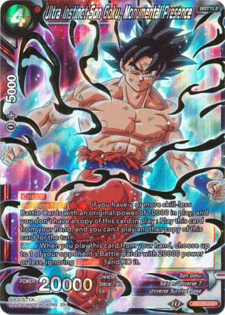Ultra Instinct Son Goku, Monumental Presence (DB2-002) [Divine Multiverse] | North Valley Games