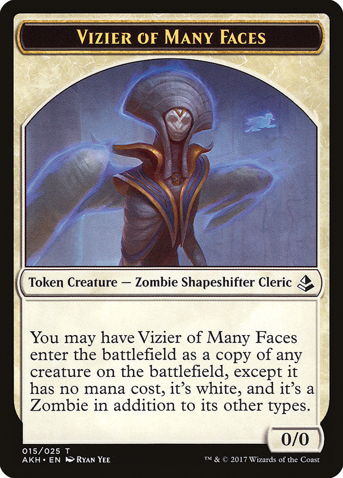 Vizier of Many Faces Token [Amonkhet Tokens] | North Valley Games