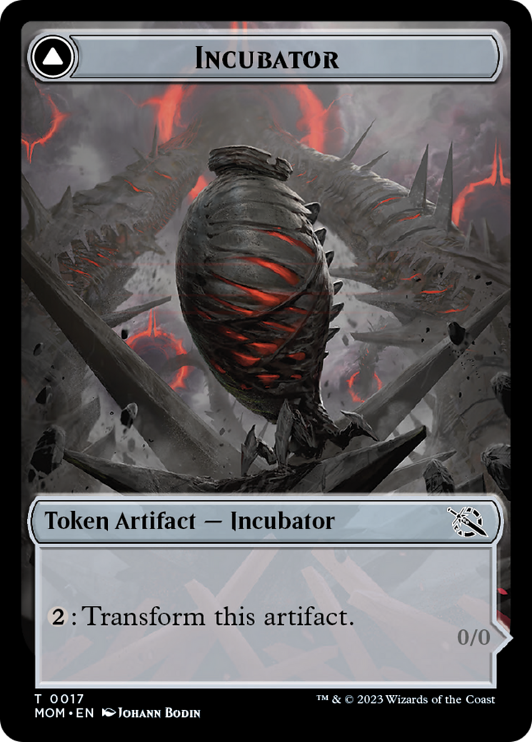 Incubator // Phyrexian (17) Double-Sided Token [March of the Machine Tokens] | North Valley Games
