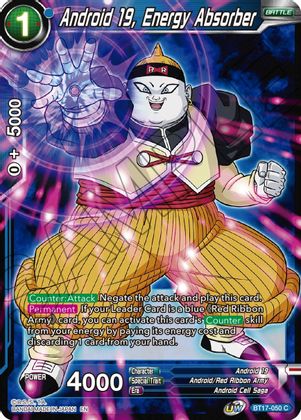 Android 19, Energy Absorber (BT17-050) [Ultimate Squad] | North Valley Games