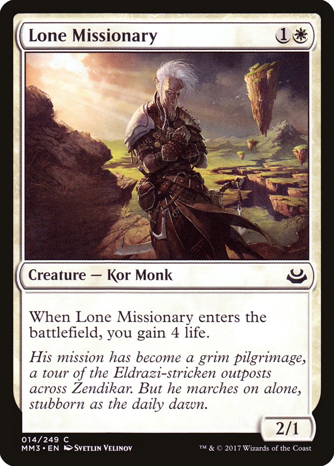 Lone Missionary [Modern Masters 2017] | North Valley Games