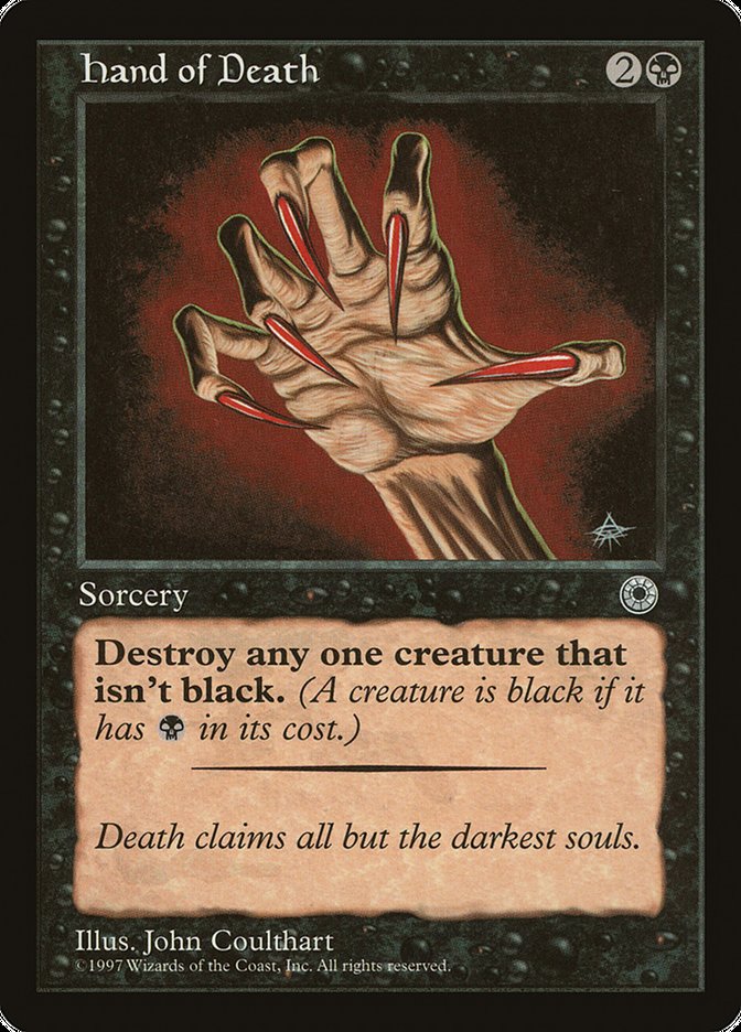Hand of Death (With Creature Color Explanation) [Portal] | North Valley Games