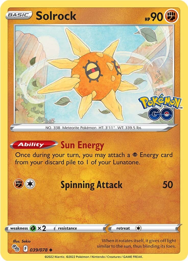 Solrock (039/078) [Pokémon GO] | North Valley Games