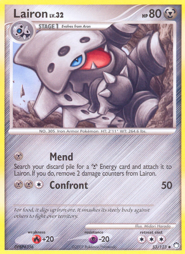 Lairon (53/123) [Diamond & Pearl: Mysterious Treasures] | North Valley Games