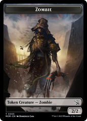 Monk // Zombie Double-Sided Token [March of the Machine Tokens] | North Valley Games